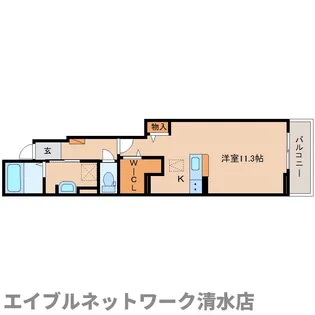 静岡県静岡市清水区横砂中町【アパート】の間取り
