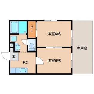 グリーンハイツシミズA棟【1階】の間取り