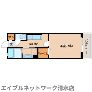 静岡県静岡市清水区三保松原町【アパート】の間取り