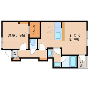 奈良県奈良市三碓6丁目【アパート】の間取り