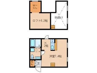 奈良県奈良市三松1丁目【アパート】の間取り