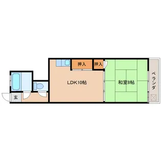 奈良県奈良市富雄北2丁目【マンション】の間取り