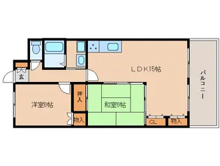 奈良県奈良市帝塚山5丁目【マンション】の間取り