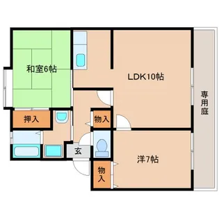 奈良県奈良市中町【アパート】の間取り