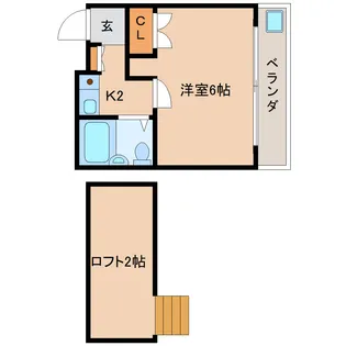 奈良県奈良市学園朝日町【アパート】の間取り