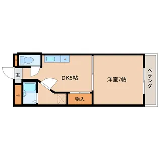 奈良県奈良市学園南3丁目【マンション】の間取り