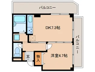 奈良県奈良市学園朝日町【マンション】の間取り