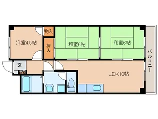 奈良県大和郡山市紺屋町【マンション】の間取り
