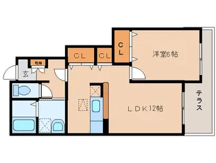 奈良県大和郡山市柳町【アパート】の間取り