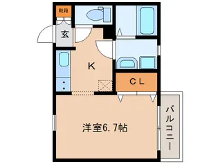 奈良県大和郡山市本町【アパート】の間取り
