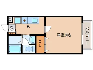 奈良県大和郡山市筒井町【アパート】の間取り