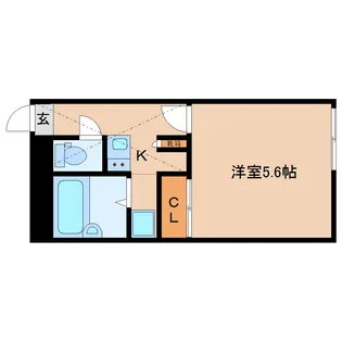 奈良県大和郡山市池沢町【アパート】の間取り