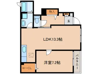 奈良県大和郡山市額田部北町【アパート】の間取り