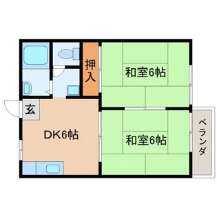 奈良県大和郡山市柏木町【アパート】の間取り