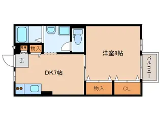 奈良県大和郡山市小林町西1丁目【アパート】の間取り