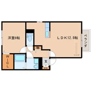 奈良県大和郡山市小泉町【アパート】の間取り