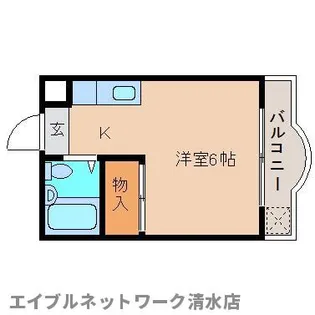 静岡県静岡市清水区三保【マンション】の間取り
