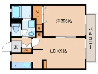立花ハイツ【2階】の間取り