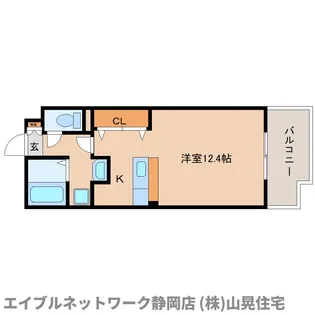 静岡県静岡市駿河区用宗1丁目【マンション】の間取り
