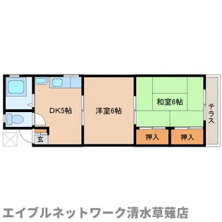 静岡県静岡市葵区南瀬名町【マンション】の間取り