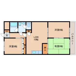 奈良県生駒市小平尾町【マンション】の間取り