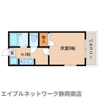 サマックスグラシアⅠ【107号室】の間取り