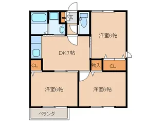 プレミール加茂 A棟【1階】の間取り