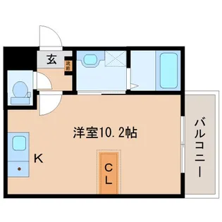 奈良県生駒郡三郷町勢野東1丁目【アパート】の間取り