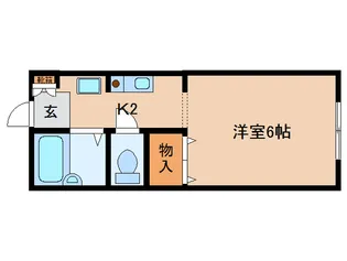 奈良県生駒市辻町【アパート】の間取り