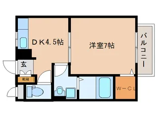 奈良県大和郡山市本町【アパート】の間取り