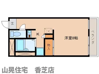 奈良県香芝市北今市7丁目【マンション】の間取り
