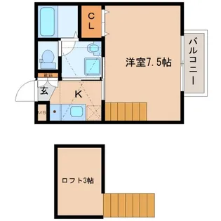 CREA MAISON【2階】の間取り