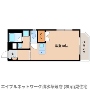 静岡県静岡市清水区中之郷1丁目【マンション】の間取り