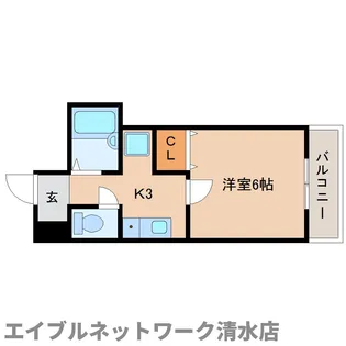 静岡県静岡市清水区折戸【マンション】の間取り