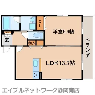 ファムス中田【403号室】の間取り