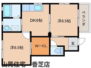奈良県香芝市狐井【アパート】の間取り
