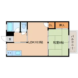 奈良県奈良市西大寺芝町1丁目【マンション】の間取り