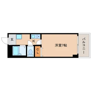 奈良県北葛城郡河合町高塚台1丁目【マンション】の間取り