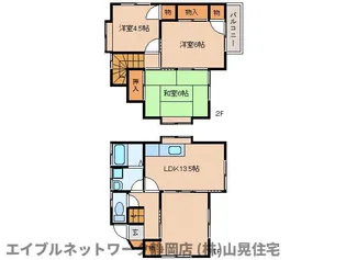 静岡県静岡市葵区北4丁目【一戸建】の間取り