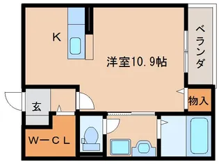 奈良県奈良市四条大路1丁目【アパート】の間取り