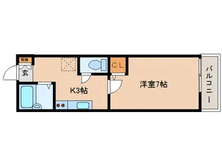 奈良県大和郡山市高田町【アパート】の間取り
