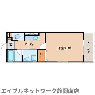 Honrade(オンラード)【2階】の間取り