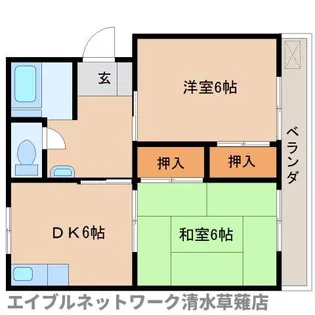 静岡県静岡市葵区瀬名2丁目【マンション】の間取り