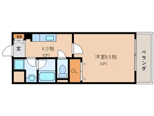 奈良県奈良市三条本町【マンション】の間取り