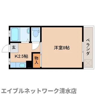 静岡県静岡市清水区三保【マンション】の間取り