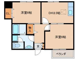 奈良県奈良市大安寺3丁目【マンション】の間取り