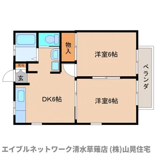 静岡県静岡市清水区草薙【アパート】の間取り