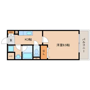 サンフークⅢ【6階】の間取り