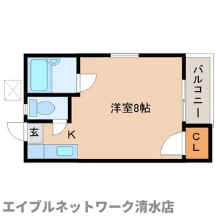 静岡県静岡市清水区三保【アパート】の間取り