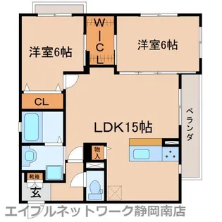 リベルテ池田(LIBERTE IKEDA)【101号室】の間取り